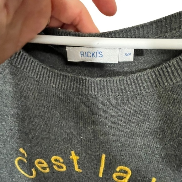 “c’est La Vie” Knit long sleeve sweater - Picture 3 of 7